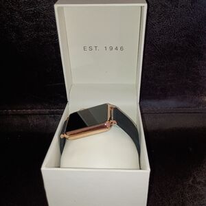 Black and Rose Gold watch